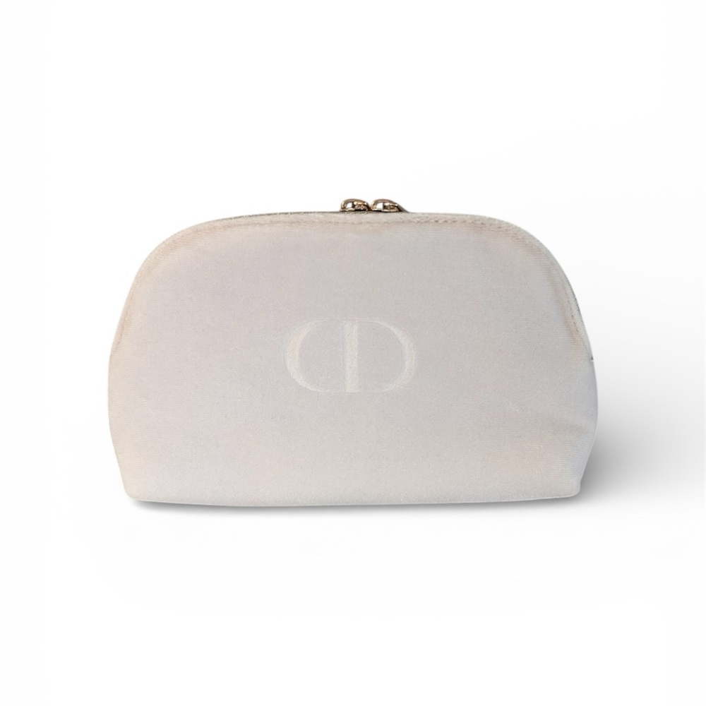 Dior White Cosmetic Bag